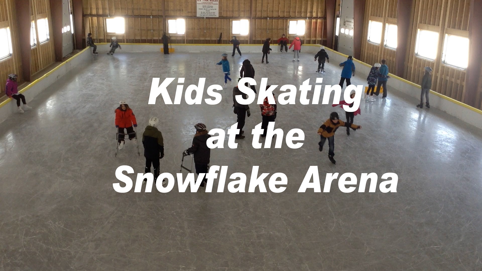 Skating at the Snowflake Arena